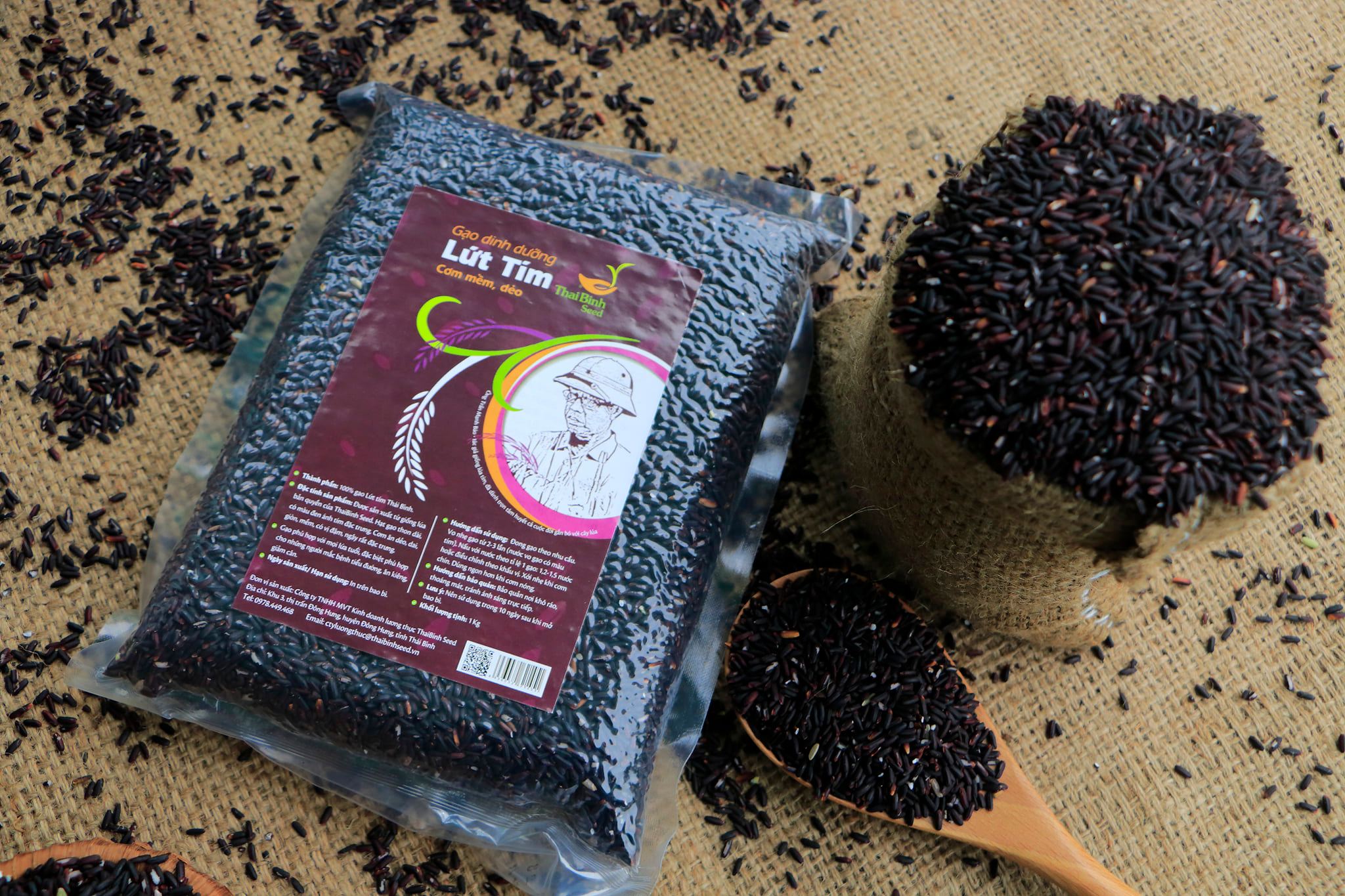 Gạo Dinh Dưỡng Lứt Tím gói 1 kg