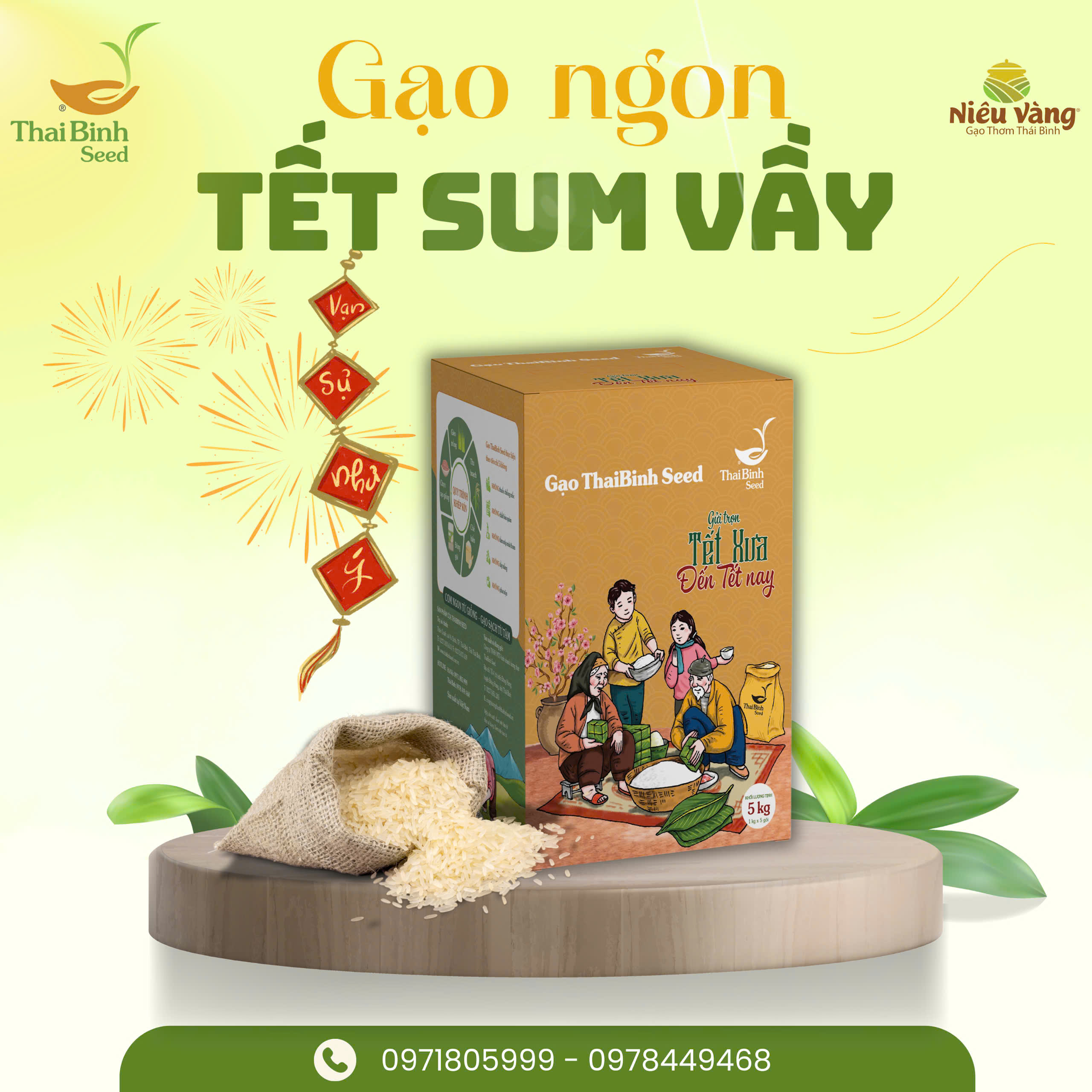 Hộp Quà Tết Từ Gạo ThaiBinh Seed