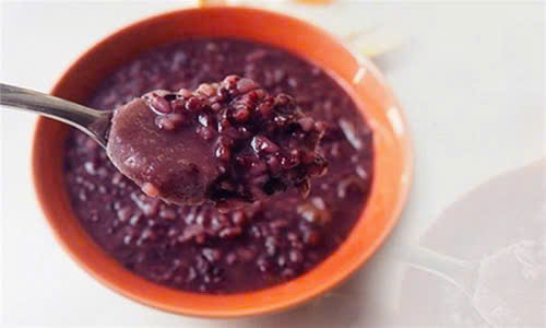 cháo gạo lứt tím